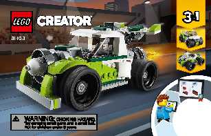 31103 Rocket Truck LEGO information LEGO instructions LEGO video review
