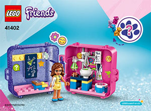 41402 Olivia’s Play Cube - Dark Azure Hamster LEGO information LEGO instructions LEGO video review