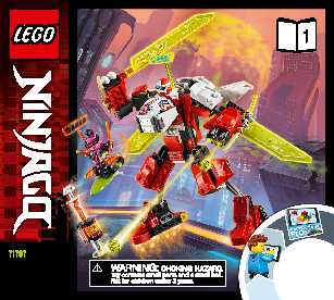 71707 Kai's Mech Jet LEGO information LEGO instructions LEGO video review