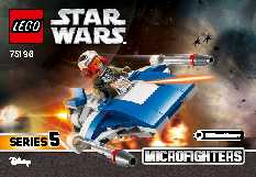 75196 A-Wing vs TIE Silencer Microfighter LEGO information LEGO instructions LEGO video review