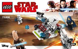 75206 Jedi and Clone Troopers Battle Pack LEGO information LEGO instructions LEGO video review