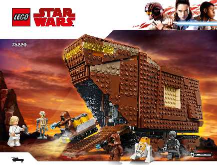 75220 Sandcrawler LEGO information LEGO instructions LEGO video review