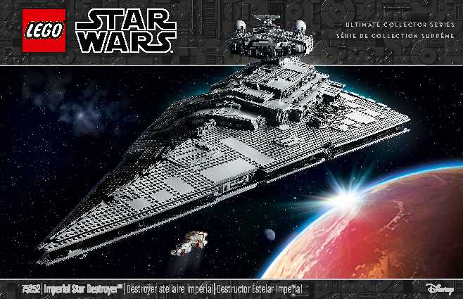 Imperial Star Destroyer 75252 information LEGO instructions 1 page / Brick