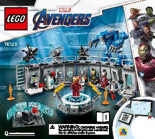 76125 Iron Man Hall of Armour LEGO information LEGO instructions LEGO video review
